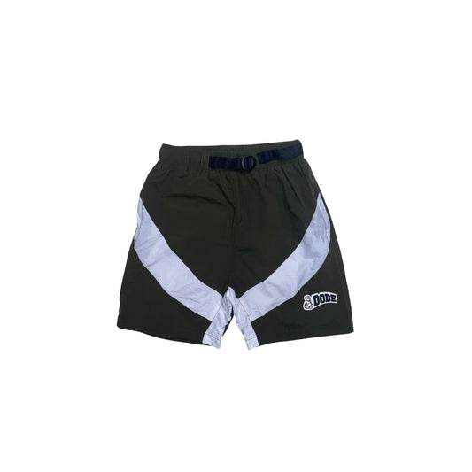 NYLON SHORTS GREEN/WHT