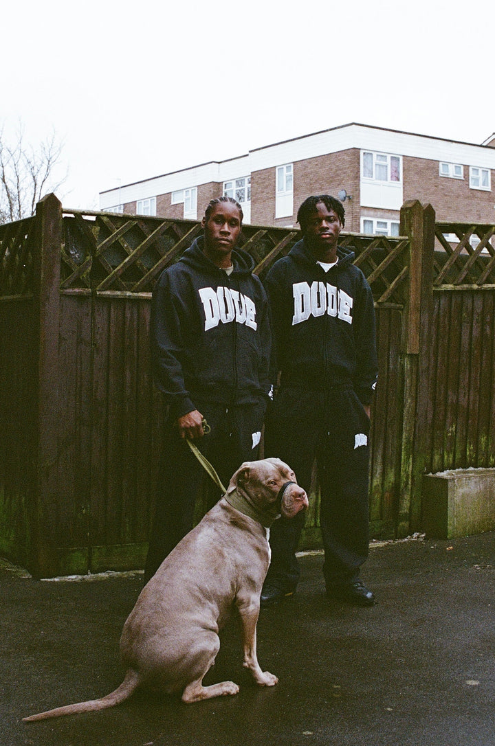 BLACK/GREY COLLEGE HOODIE