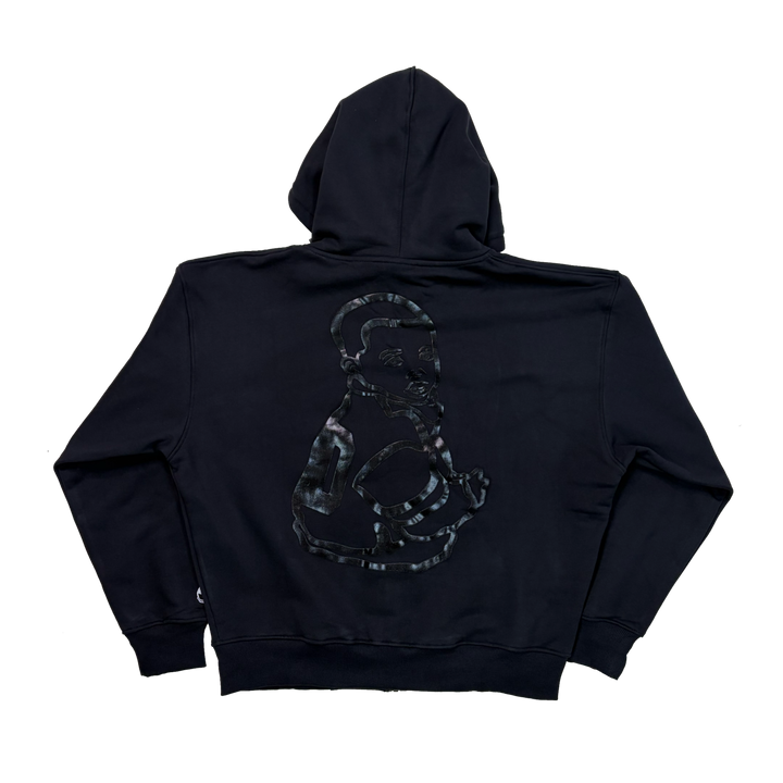 BLACK/GREY COLLEGE HOODIE