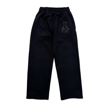 BLACK/GREY COLLEGE PANTS